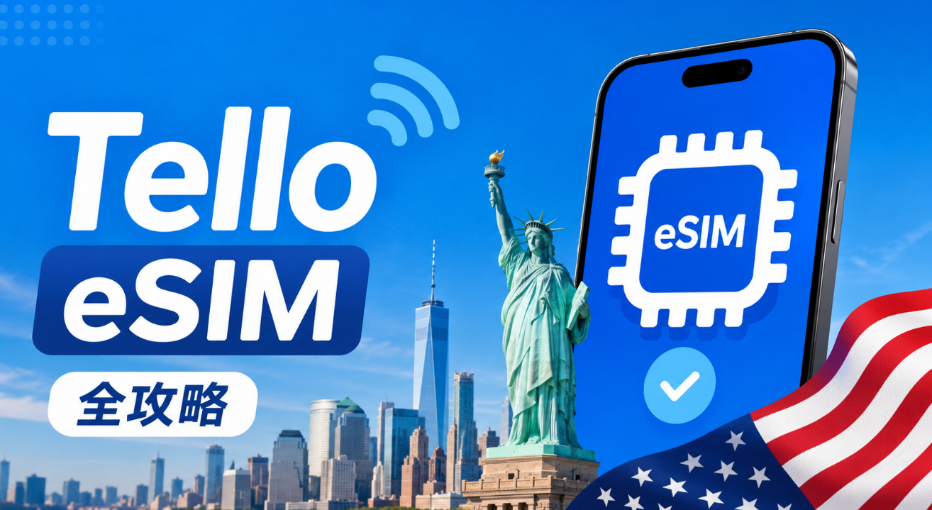 2026美国Tello eSIM全攻略:5刀套餐、购买激活、实卡转eSIM与保号