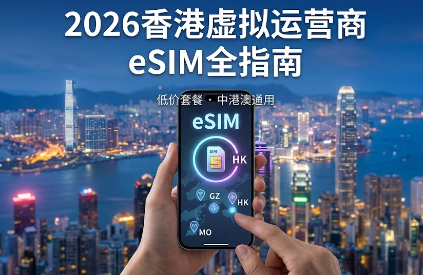 2026香港虚拟运营商eSIM全指南:低价套餐、中港澳通用、实名激活与保号