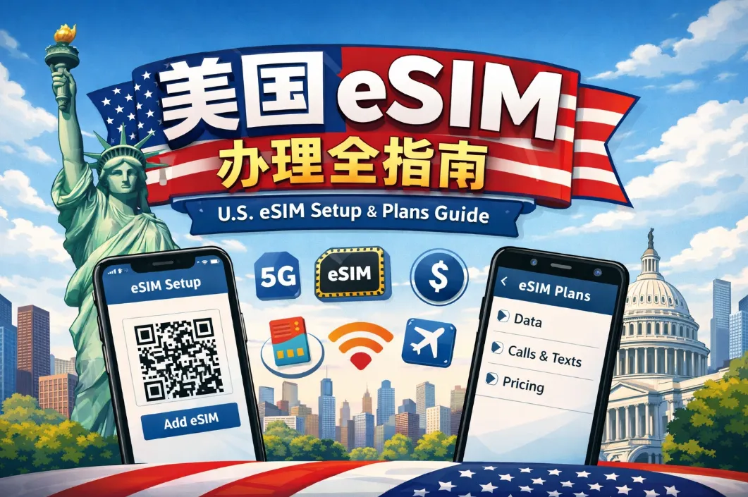 2026美国eSIM办理全指南：运营商、套餐及资费、购买激活、常见问题