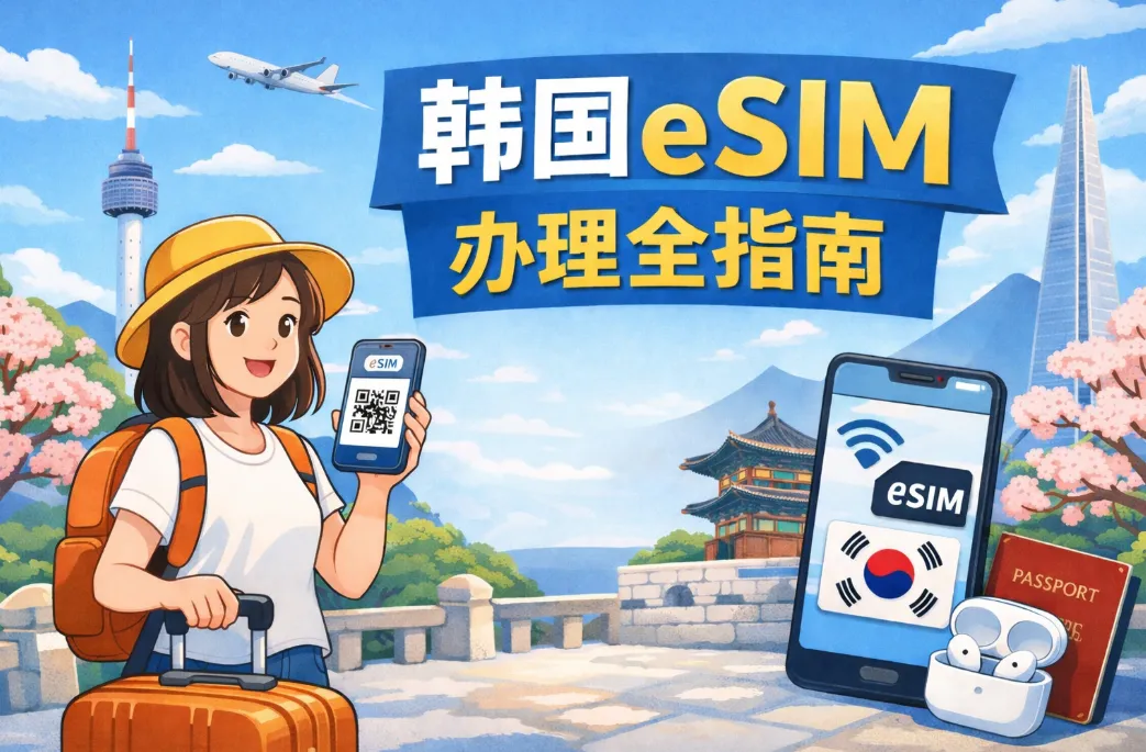 2026韩国eSIM办理全指南：运营商、套餐及资费、购买与激活、常见问题