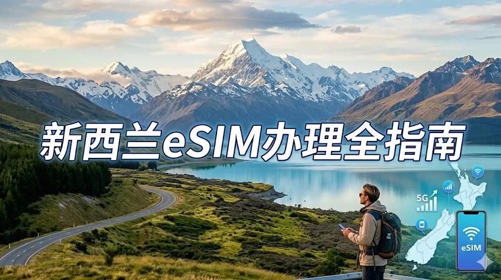 2026新西兰eSIM办理全指南：运营商、套餐及资费、购买与激活、常见问题