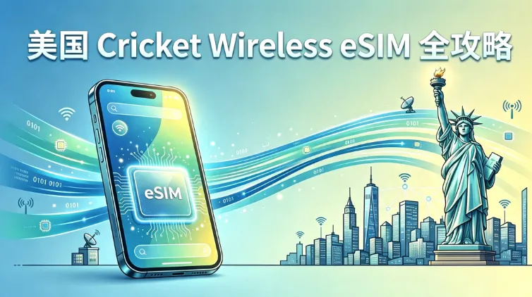 2026 美国 Cricket Wireless eSIM 全攻略:套餐对比、购买激活、支持机型与实体 SIM 转 eSIM