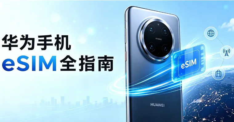2026 华为手机 eSIM 全攻略:支持机型、国行/海外版区别、开通激活、支持运营商、实卡转 eSIM、漫游设置