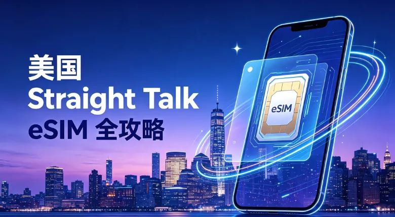 2026美国Straight Talk eSIM全攻略:Verizon网络、Walmart+会员、套餐对比与激活教程